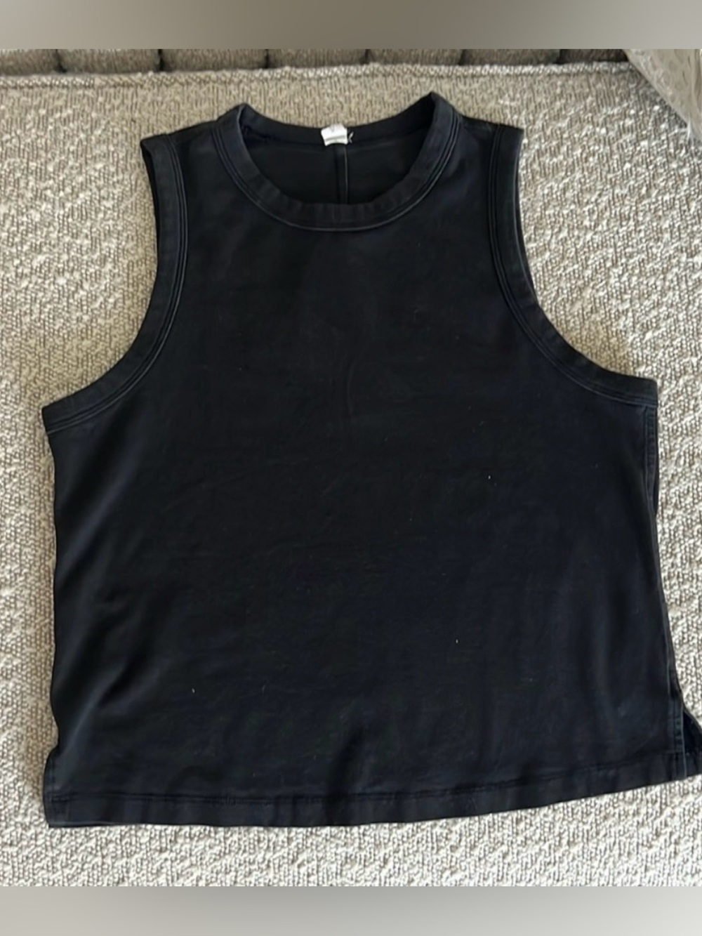 Lululemon Classic-Fit Cotton-Blend Tank Top - Black - 4